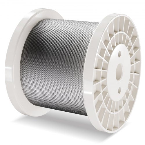 Wire Rope Kit 18 600 ft 316 Stainless Steel Cable with Cutter and Gloves