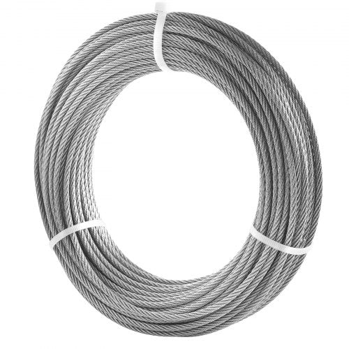 Wire Rope Kit 18 100 ft 316 Stainless Steel Cable with 20 Sleeves and 10