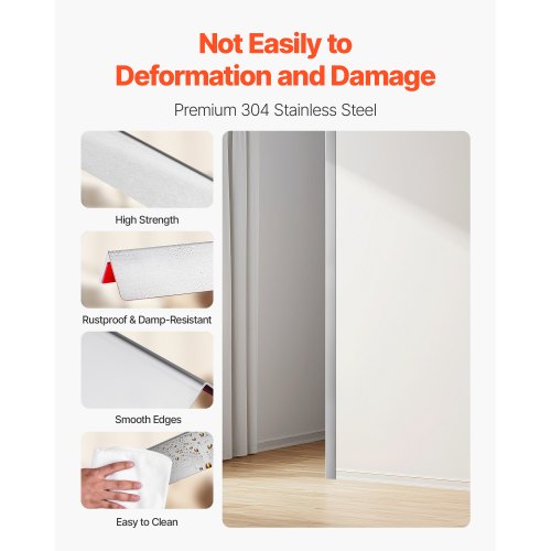 Stainless Steel Wall Corner Protector 2 x 2 x 48 inch 10 Pack Metal Corner
