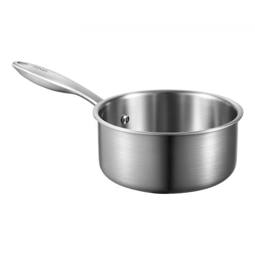 1.5 QT Saucepan Stainless Steel Saucepan with Glass Lid Multipurpose