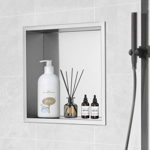 13x13 No Tile Shower Niche 304 Stainless Steel WallInserted Niche
