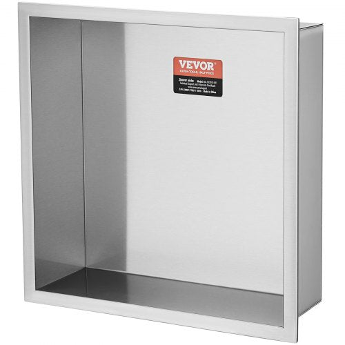 13x13 No Tile Shower Niche 304 Stainless Steel WallInserted Niche