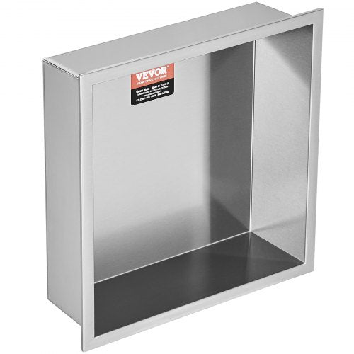 13x13 No Tile Shower Niche 304 Stainless Steel WallInserted Niche