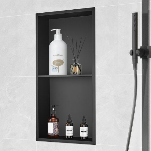 13x25 No Tile Shower Niche 304 Stainless Steel WallInserted Niche