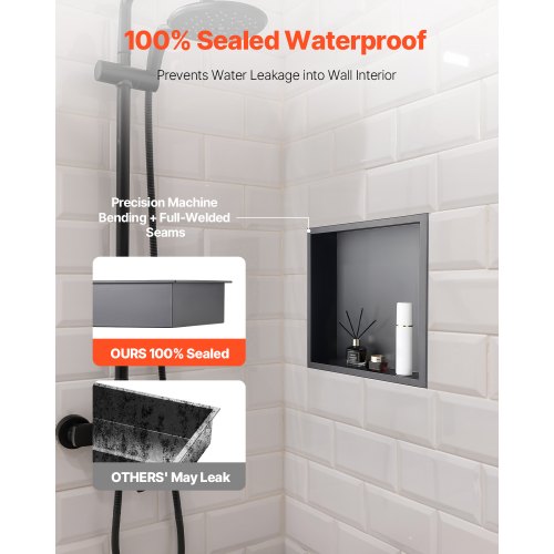 Shower Niche 13 x 13 x 4 inch Recessed Wall Niche Heavyduty Stainless