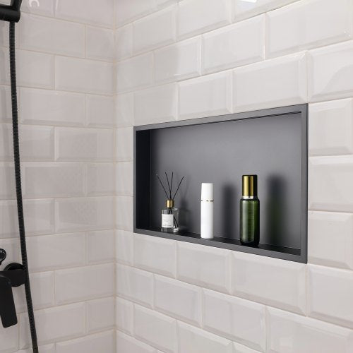 Shower Niche 13 x 25 x 4 inch Recessed Wall Niche Heavyduty Stainless
