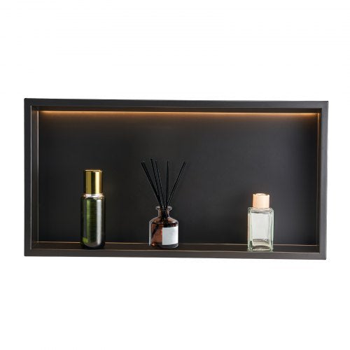 Shower Niche 13 x 25 x 4 inch Recessed Wall Niche With LED StripHeavyduty