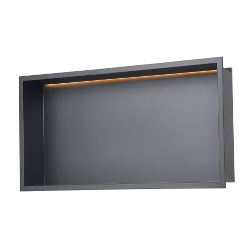 Shower Niche 13 x 25 x 4 inch Recessed Wall Niche With LED StripHeavyduty