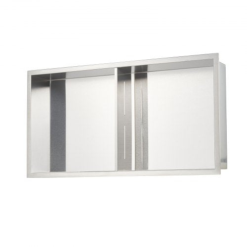 Shower Niche 13 x 25 x 4 inch Recessed Wall Niche Doublelayer with Hollowedout