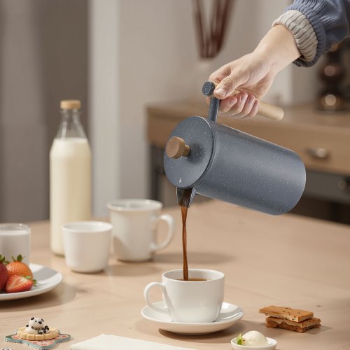 French Press Coffee Maker 34 Ounce 1 Liter Stainless Steel Coffee Press Tea