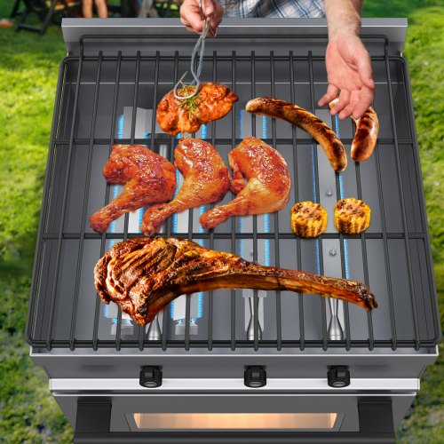 BBQ Burners Replacement Stainless Steel Burner Grill Part Kit 3 Packs BBQ