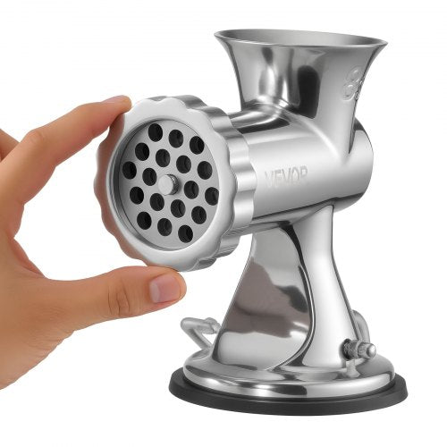 Manual Meat Grinder 304 Stainless Steel Hand Meat Grinder with Suction Cup
