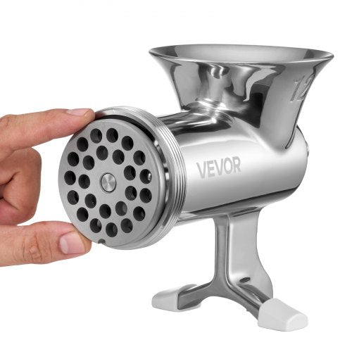 Manual Meat Grinder 304 Stainless Steel Hand Meat Grinder with Steel Table