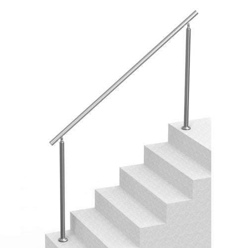 Handrails for Outdoor Steps 70.9 in 180cm Length Stair Hand Rail Kit