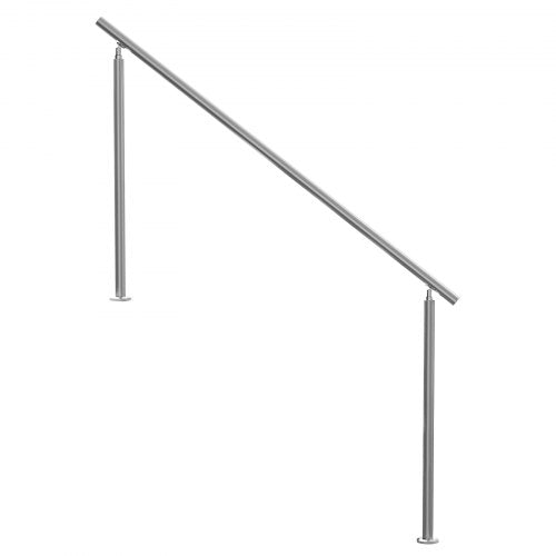 Handrails for Outdoor Steps 70.9 in 180cm Length Stair Hand Rail Kit