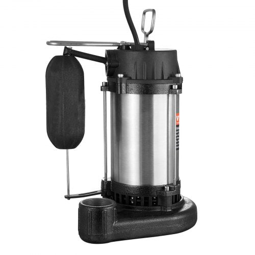 Submersible Sewage Pump 05HP 4188GPH Cast Iron Sewage Water Pump with 24