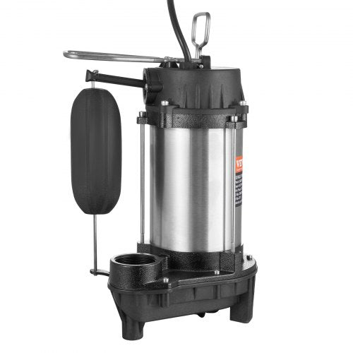 Submersible Sewage Pump 075HP 5000 GPH Cast Iron Sewage Water Pump with 28 ft