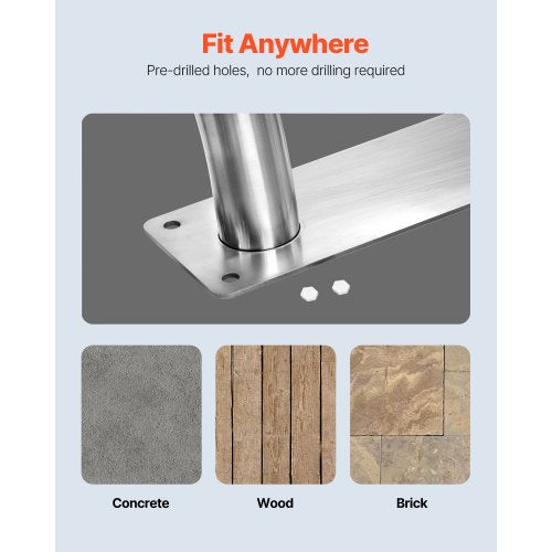 Pool Handrail 2Pack 30x30 Swimming Pool Stair Rail 304 Stainless Steel