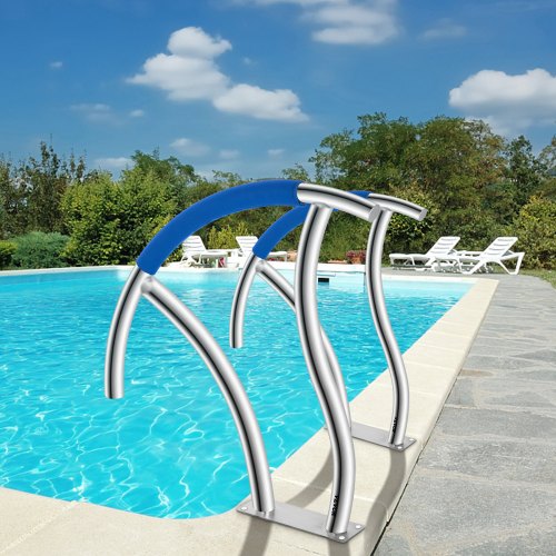 Pool Handrail 2Pack 30x30 Swimming Pool Stair Rail 304 Stainless Steel
