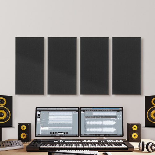 4 PCS Acoustic Panels 2 inch Thick 236 x 11.8 inch Fiberglass Sound