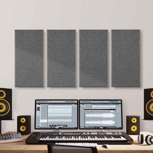 4 PCS Acoustic Panels 2 inch Thick 236 x 11.8 inch Fiberglass Sound