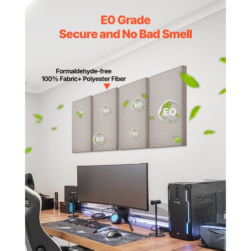 4 PCS Acoustic Panels 2 inch Thick 236 x 11.8 inch Fiberglass Sound