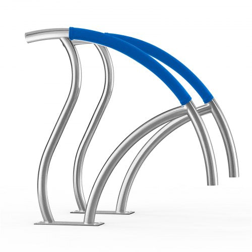 Pool Handrail 2 PCS 30x30 in Pool Railing Stainless Steel with Base Plate