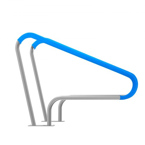 Pool Handrail 2 PCS 48x36in Pool Railing Stainless Steel with Base Plate