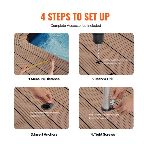 Pool Handrail46 X 37 Inch Railing Stainless Steel Prebuilt For Indooroutdoor