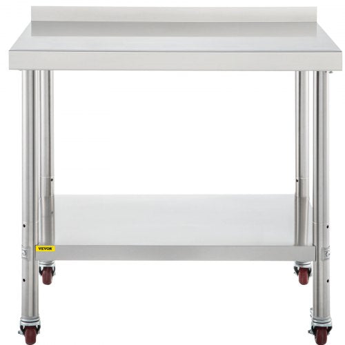 Stainless Steel Prep Table 30 x 24 x 35 Inch 440lbs Load Capacity Heavy