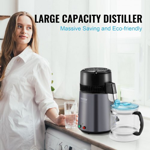 Water Distiller 4L 105 Gallon Pure Water Purifier Filter For Home