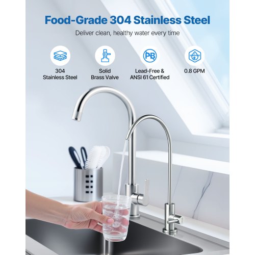 Stainless Steel Faucet LeadFree Drinking Water Faucets Reverse Osmosis