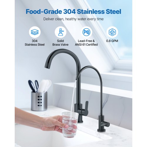 Stainless Steel Faucet LeadFree Water Purifier Faucets Reverse Osmosis