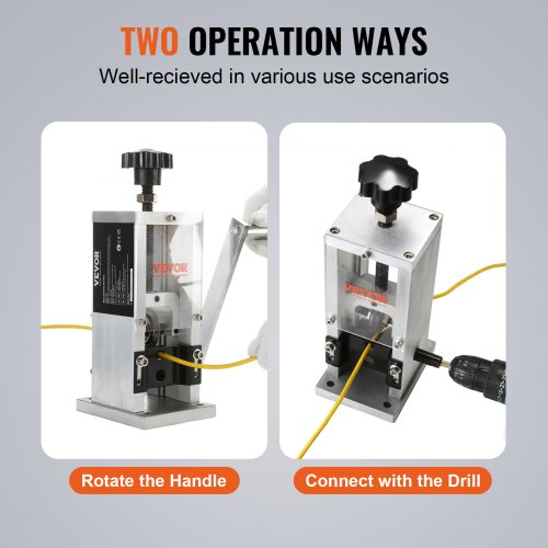 Wire Stripping MachineWire Stripper with Hand Crank or Drill