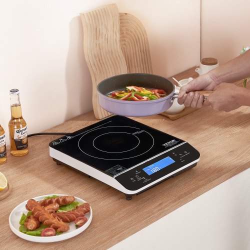 Portable Induction Cooktop 1500W Electric Induction Burner with 9