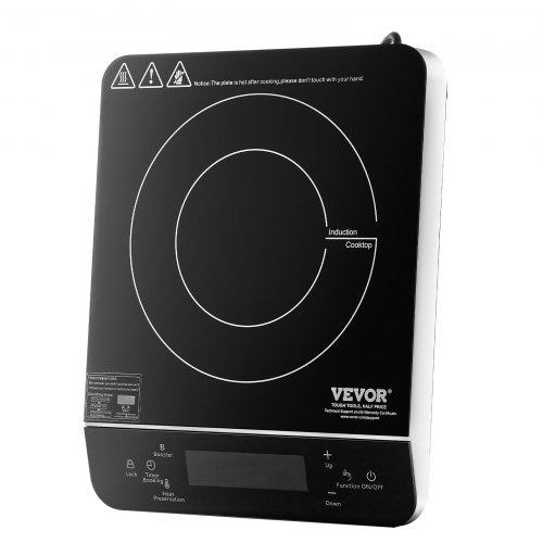 Portable Induction Cooktop 1500W Electric Induction Burner with 9