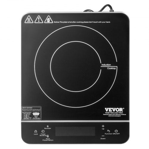 Portable Induction Cooktop 1500W Electric Induction Burner with 9