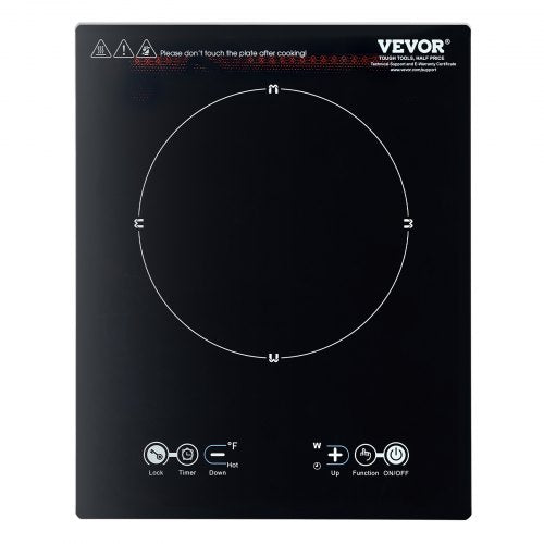Portable Induction Cooktop 1800W Electric Induction Burner with 9