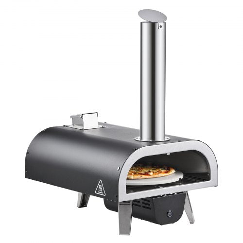 Dual Fuel Pizza Oven Outdoor 12 in Wood Fire Propane Gas Pizza Oven