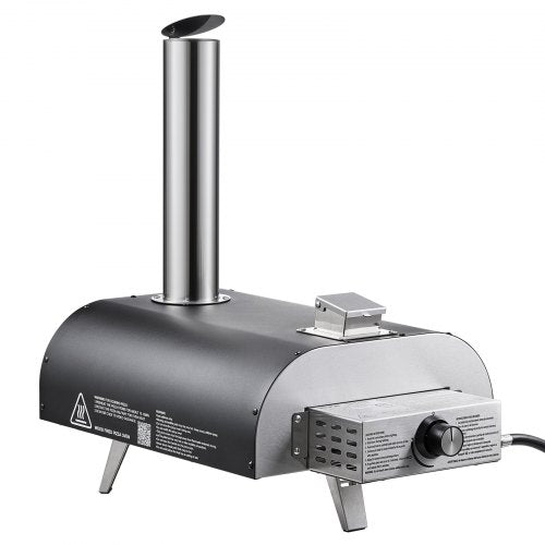 Dual Fuel Pizza Oven Outdoor 12 in Wood Fire Propane Gas Pizza Oven