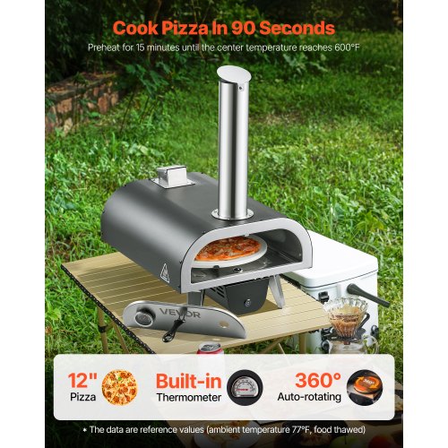 Outdoor Pizza Oven 12 in Wood Fired Pizza Ovens Pellet PizzaStove