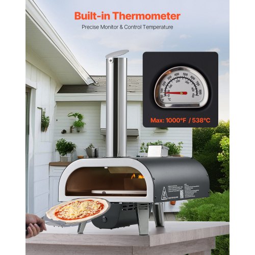Outdoor Pizza Oven 12 in Wood Fired Pizza Ovens Pellet PizzaStove