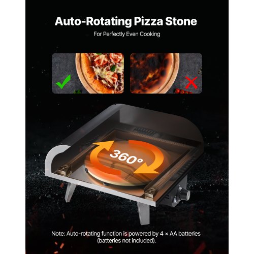 Outdoor Pizza Oven 12 in Propane Gas Pizza Maker Portable PizzaCooker