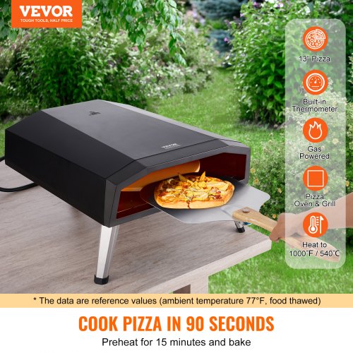 13 Outdoor Pizza Oven Portable Gas Oven Iron Spray Foldable for Camping –