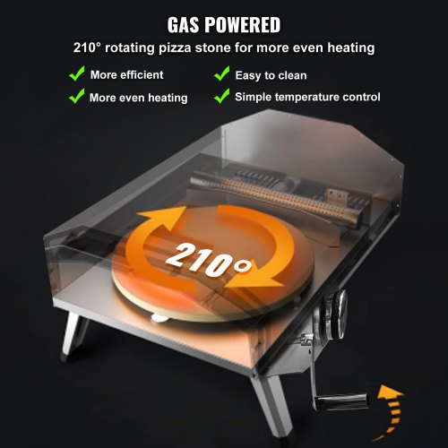 13 Outdoor Pizza Oven Portable Gas Oven Iron Spray Foldable for Camping –