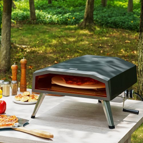 13 Outdoor Pizza Oven Portable Gas Oven Iron Spray Foldable for Camping –