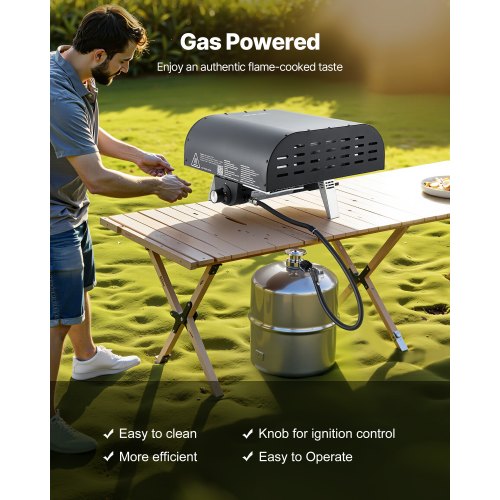 Propane Outdoor Pizza Oven 12 Inch Gas Pizza Maker Portable PizzaCooker