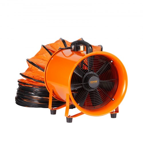 Portable Ventilator 10 inch Heavy Duty Cylinder Fan with 33ft Duct Hose
