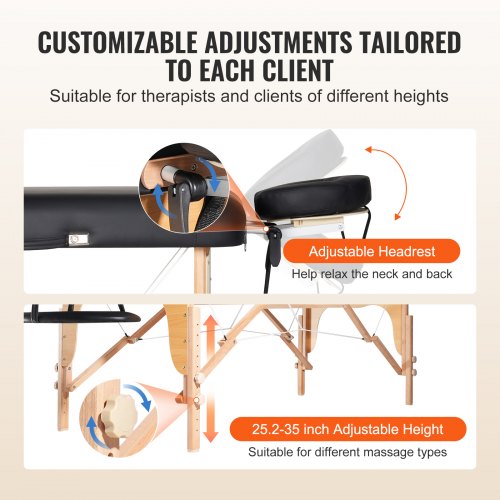 Professional Wide Massage Table 30 W Heavy Duty Folding Massage Table