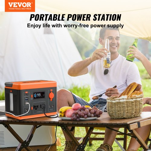Portable Power Station 296Wh Backup Lithiumion Battery Solar Powered
